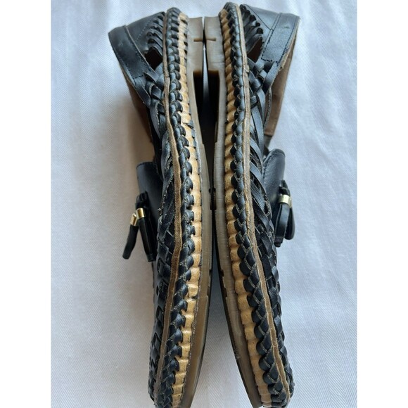 DesiHangover Chief Navy Blue Leather Woven Huarache Slip On Loafer Men’s Size 11 - Picture 9 of 12